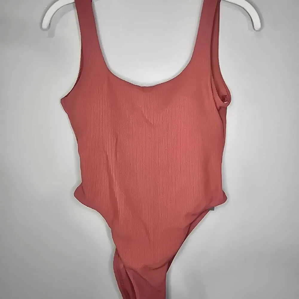 Vitamin-A Women's Pink and Orange Swimsuit-one-piece